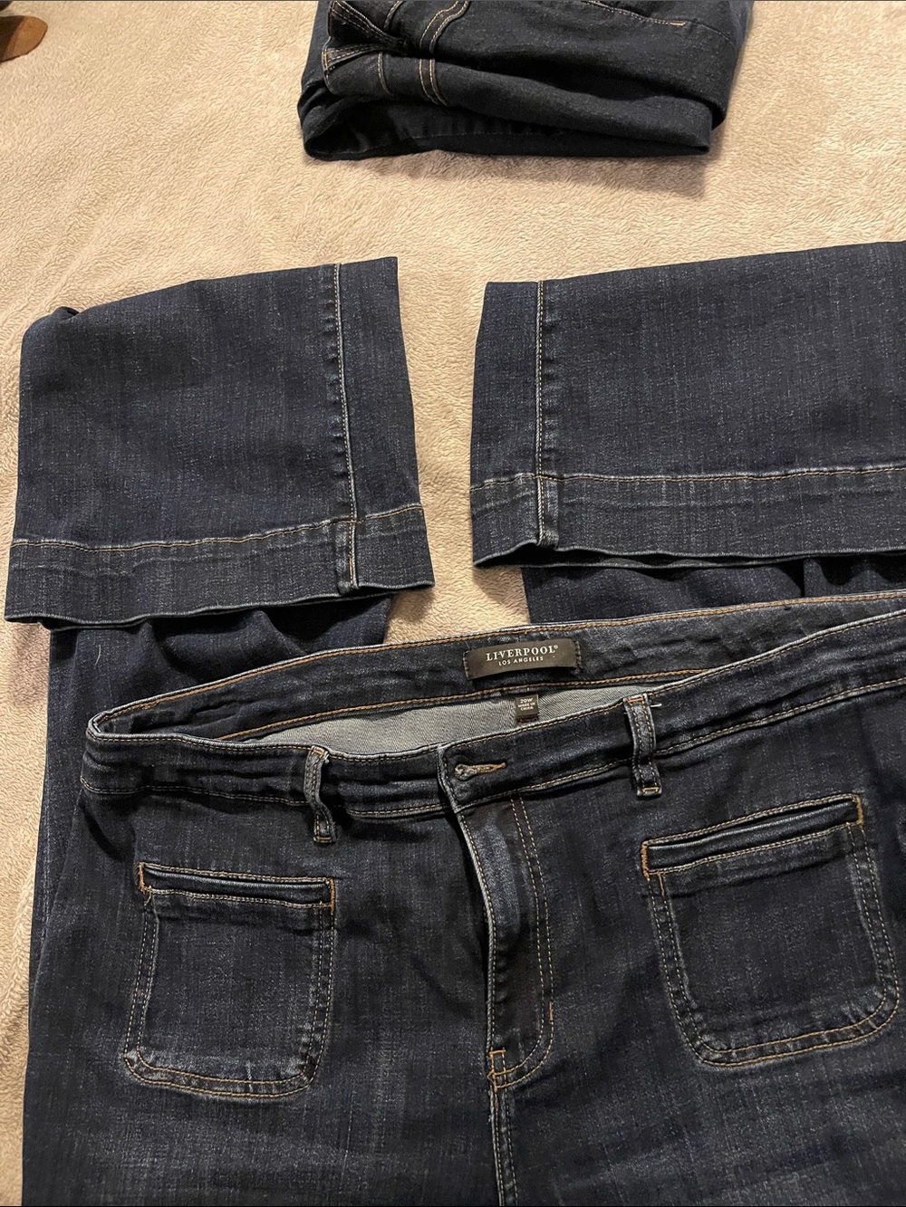 Liverpool Women's Dark Blue Bootcut Jeans